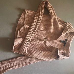 Cropped pink sweater size L